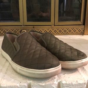 Quilted Slide On Sneakers